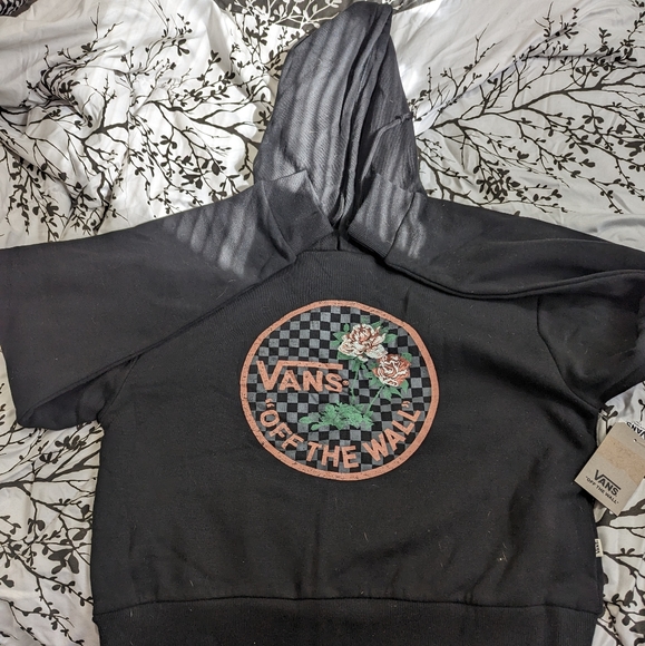 Vans Tops - Women's Black Vans Hoodie Sz Medium